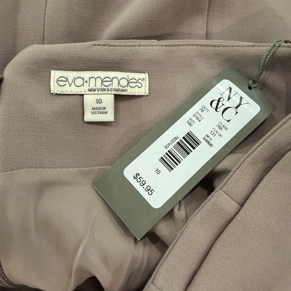 NWT Eva Mendes for New York & Company Dark Lilac Pencil Skirt - Picture 5 of 8